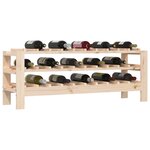 vidaXL Casier à vin 109 5x30x42 cm Bois de pin massif