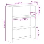 vidaXL Hutte "ASKIM" Blanche 91x30x104 cm en Bois Massif de Pin