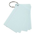 Paquet De 50 Flashcards Sous Film + Anneau - Bristol Ligné Perforé - Format A6 - Couleurs Assorties - X 19 - Exacompta