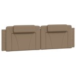 vidaXL Cadre de lit avec tête de lit Cappuccino 180x200 cm Similicuir