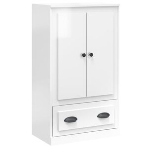 vidaXL Buffet haut blanc brillant 60x35 5x103 5 cm bois d'ingénierie