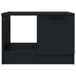 vidaXL Table basse noir 50x50x36 cm bois d'ingénierie