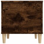 vidaXL Table basse Chêne fumé 60x44 5x45 cm Bois d'ingénierie