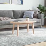 vidaXL Dessus de table 80x40x2 5 cm bois de pin massif ovale
