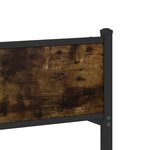 vidaXL Cadre de lit en métal sans matelas chêne fumé 183x213 cm