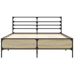 vidaXL Cadre de lit sans matelas chêne sonoma 120x200 cm