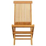 vidaXL Chaises de jardin et coussins gris lot de 2 Bois de teck massif