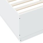 vidaXL Cadre de lit sans matelas blanc 90x200 cm