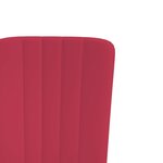 vidaXL Chaises à manger lot de 2 Rouge bordeaux Velours