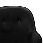 vidaXL Chaise à bascule Noir Velours