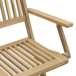 vidaXL Chaises de jardin pliantes lot de 8 54 5x58x90 cm bois d'acacia