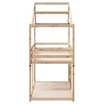vidaXL Lit superposé avec toit 90x200 cm bois de pin massif