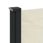 vidaXL Auvent latéral rétractable crème 160x300 cm
