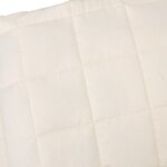 vidaXL Couverture lestée Crème clair 220x230 cm 15 kg Tissu