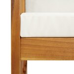 vidaXL Salon de jardin 4 Pièces avec coussins Bois d'acacia solide