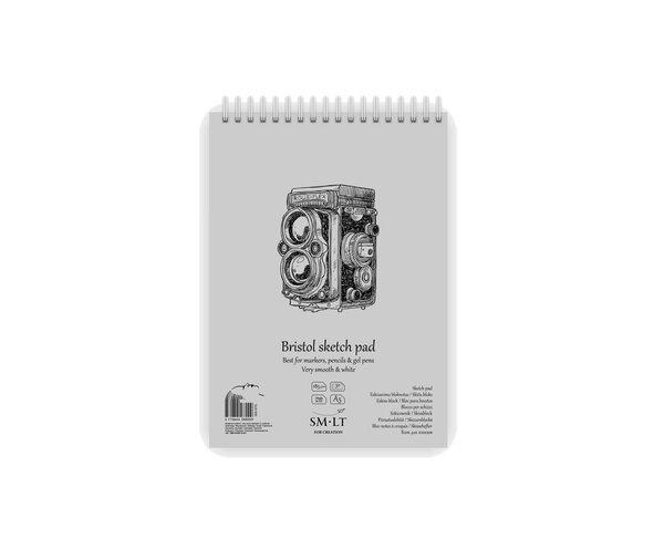 SM-LT Bloc Spirale - Dessin - Bristol - A5 - 30 feuilles - 185 gsm