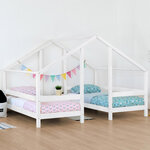 Lit cabane VILLY 2 places 90 x 180 naturel