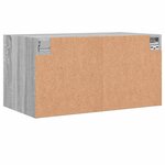 vidaXL Armoires murales portes vitrées 2 Pièces sonoma gris 68 5x37x35 cm