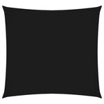 vidaXL Voile de parasol Tissu Oxford carré 3 6x3 6 m Noir