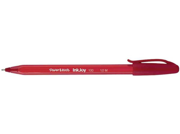 Stylo à bille inkjoy 100 fine  rouge paper mate