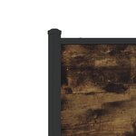 vidaXL Cadre de lit en métal sans matelas chêne fumé 200x200 cm