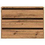 vidaXL Commode d'angle chêne artisanal 80x41x58 cm bois d'ingénierie
