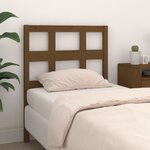 vidaXL Tête de lit Marron miel 105 5x4x100 cm Bois massif de pin