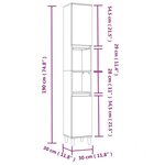vidaXL Ensemble de meubles de salle de bain 3 Pièces Chêne marron