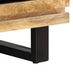 vidaXL Table basse 80x55x40 cm bois de manguier massif brut