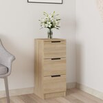vidaXL Buffet Chêne sonoma 30x30x70 cm Bois d'ingénierie