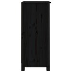 vidaXL Buffet noir 40x35x80 cm bois massif de pin