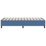 vidaXL Lit à ressorts Bleu Simple en tissu velours côtelé