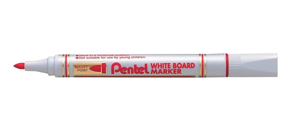 Marqueur pour tableau blanc MW85 Pte ogive 2 mm Rouge PENTEL