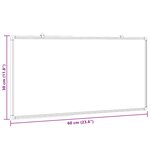Tableau magnétique panneau écriture école maison bureau 60 x 30 x 1 7 cm aluminium 02_0045443