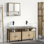 vidaXL Armoire de lavabo en chêne Sonoma 80x30x60 cm en bois d'ingénierie