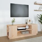 vidaXL Meuble TV 110x35x40 5 cm Bois de pin massif