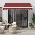 vidaXL Auvent rétractable automatique bordeaux 300x250 cm