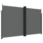 vidaXL Auvent latéral rétractable anthracite 200x1000 cm