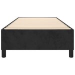 vidaXL Cadre de lit sans matelas noir 80x200 cm velours