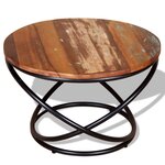 vidaXL Table basse Bois de récupération massif 60x60x40 cm