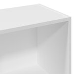 vidaXL Bibliothèque blanc 57x28 5x141 cm bois d'ingénierie