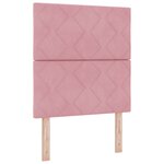 vidaXL Tête de Lit design en blocs de diamant rose 80 cm velours