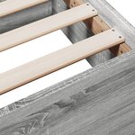 vidaXL Cadre de lit avec tiroirs sans matelas sonoma gris 140x200 cm