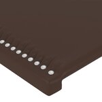 vidaXL Tête de lit avec oreilles Marron 147x23x78/88 cm Similicuir
