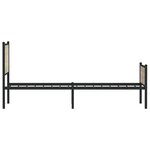 vidaXL Cadre de lit en métal sans matelas chêne sonoma 80x200 cm