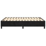 vidaXL Cadre de lit sans matelas noir 140x200 cm velours