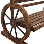 vidaXL Banc de jardin 142 cm Bois de sapin massif