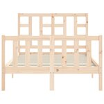 vidaXL Cadre de lit sans matelas 120x200 cm bois de pin massif