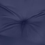 vidaXL Ensemble de coussins en palette bleu marine 70x40x12 cm tissu