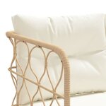 vidaXL Canapé de jardin avec coussins forme de L noir acier textilène